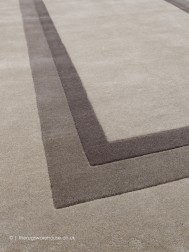 Bratislava Taupe Square Rug - Thumbnail - 5