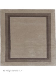 Bratislava Taupe Square Rug - Thumbnail - 7
