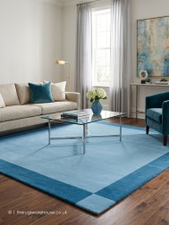 Boston Blue Square Rug - Thumbnail - 2