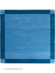 Boston Blue Square Rug - Thumbnail - 7