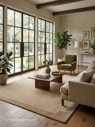 Athens Beige Square Rug - Thumbnail - 2
