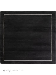 Kiev Charcoal Square Rug - Thumbnail - 7