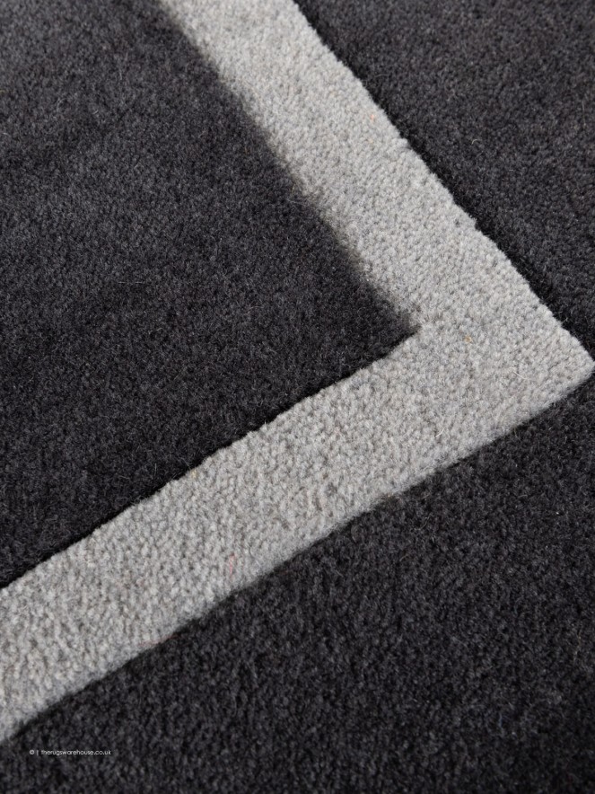 Kiev Charcoal Square Rug - 6