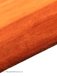 Stockholm Orange Square Rug - Thumbnail - 3