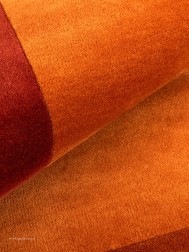Stockholm Orange Square Rug - Thumbnail - 4