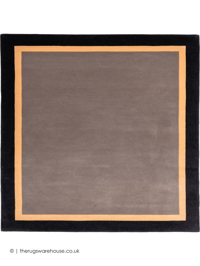 Houston Taupe Black Square Rug - 7