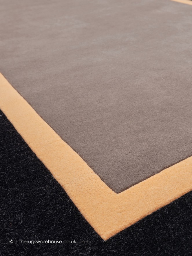 Houston Taupe Black Square Rug - 5
