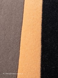 Houston Taupe Black Square Rug - Thumbnail - 6