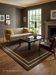 Hanoi Brown Square Rug - Thumbnail - 2