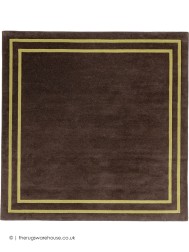 Hanoi Brown Square Rug - Thumbnail - 8