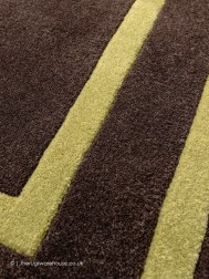 Hanoi Brown Square Rug - Thumbnail - 7