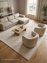 Copenhagen Cream Square Rug - Thumbnail - 2