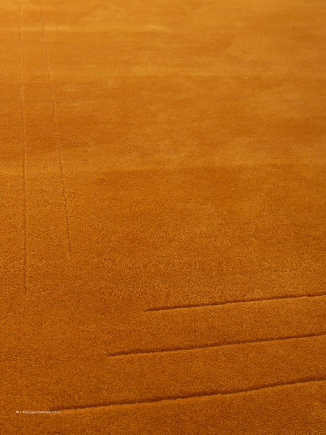 Accra Orange Square Rug - 5