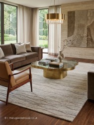 Ocean Waves Light Grey Rug - Thumbnail - 2
