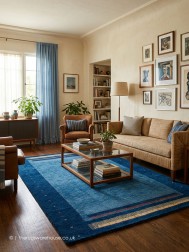 Sarasar Blue Rug - Thumbnail - 2