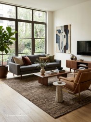 Gabbeh 8303 Brown Rug - Thumbnail - 2