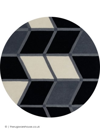 Krystal Black Grey Circle