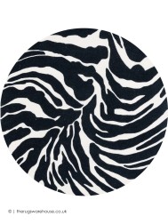 Zebra Zulu Circle Rug - Thumbnail - 7