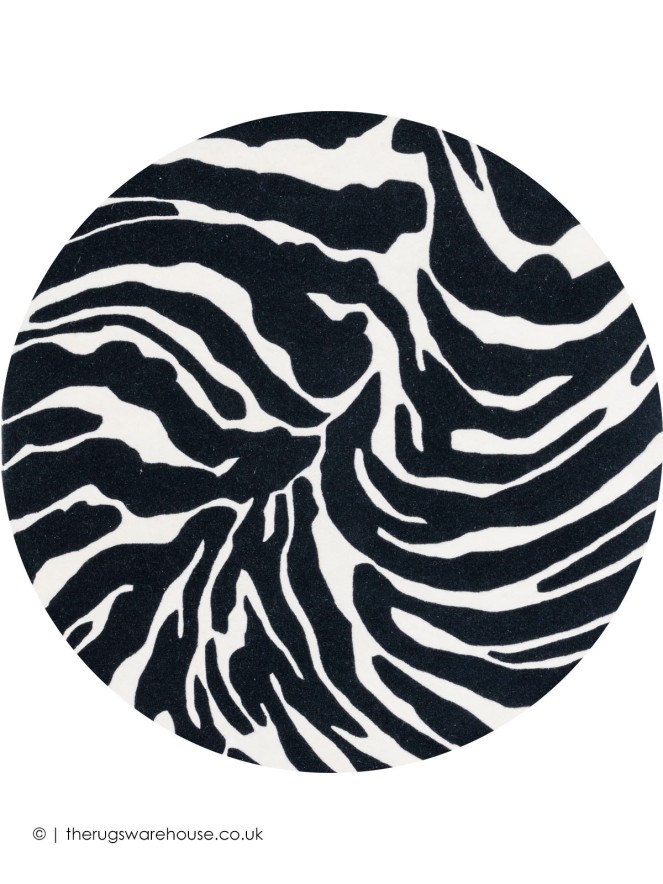 Zebra Zulu Circle Rug - 7