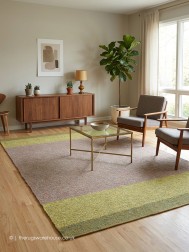 Chalet Beige Green Rug - Thumbnail - 2