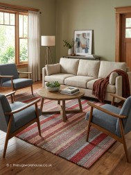 Novel Red Mix Rug - Thumbnail - 2