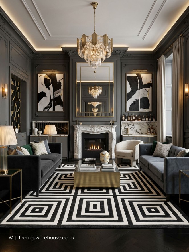 Greko Charcoal Rug - 3