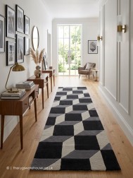 Plaza Grey Black Runner - Thumbnail - 2