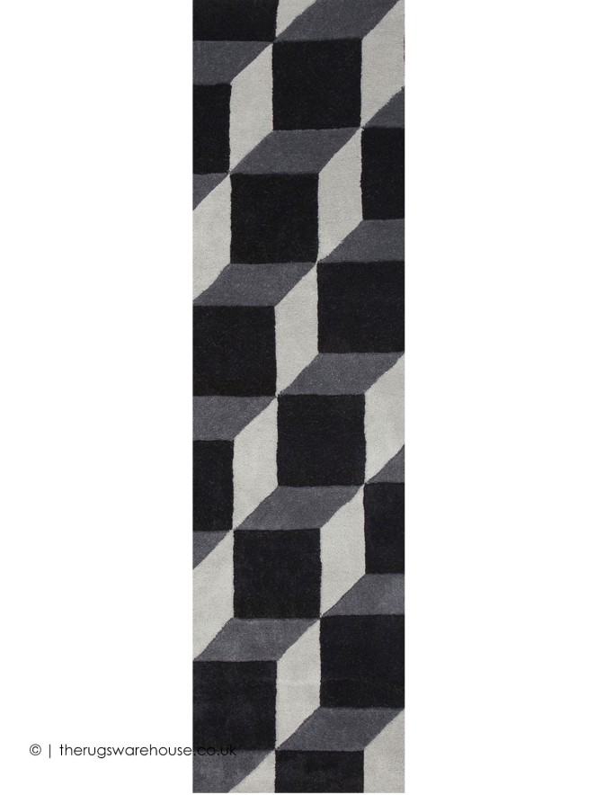 Plaza Grey Black Runner - 3