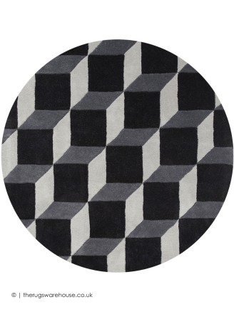 Plaza Grey Black Circle