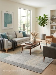 Streto Teal Rug - Thumbnail - 2