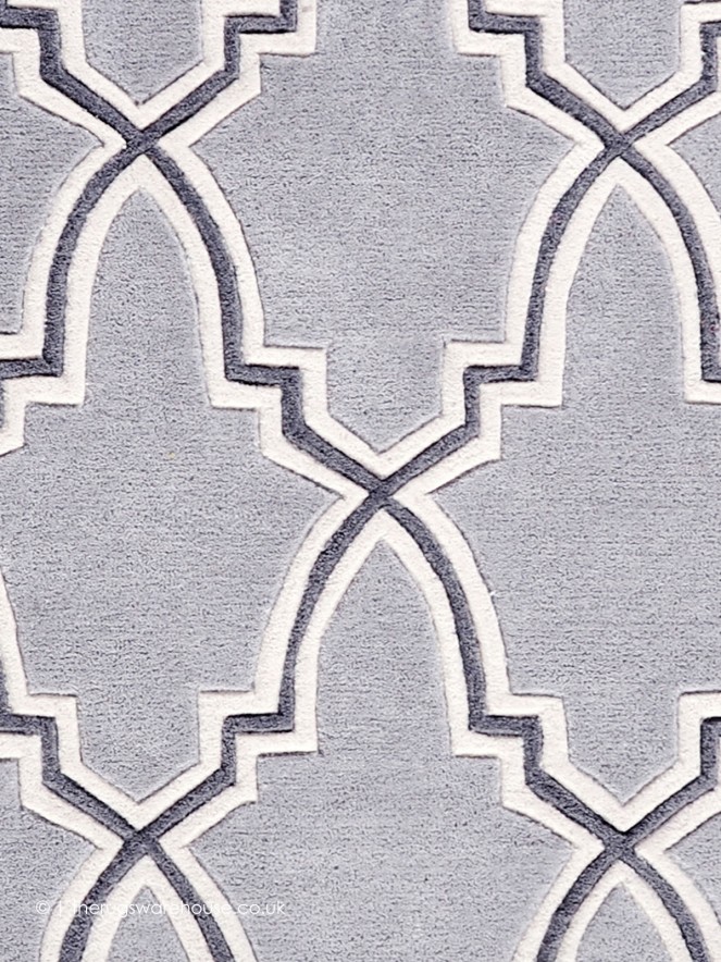 Grosvenor Grey Circle Rug - 3