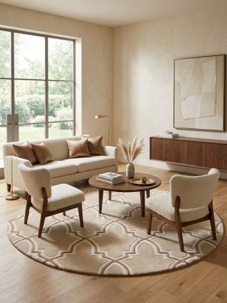 Grosvenor Beige Circle