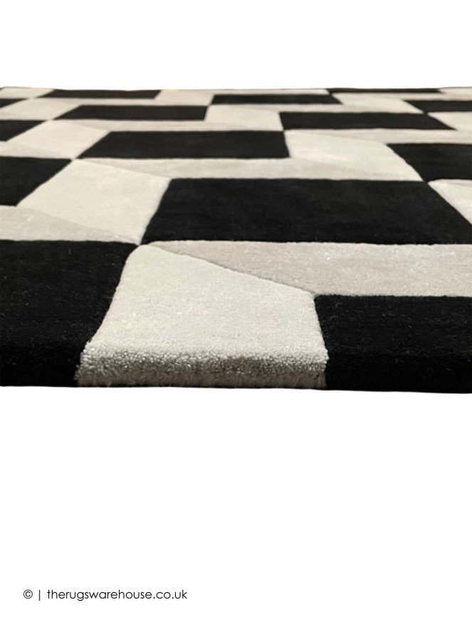 Plaza Black Light Grey Rug - 3