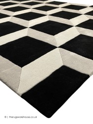 Plaza Black Light Grey Rug - Thumbnail - 4