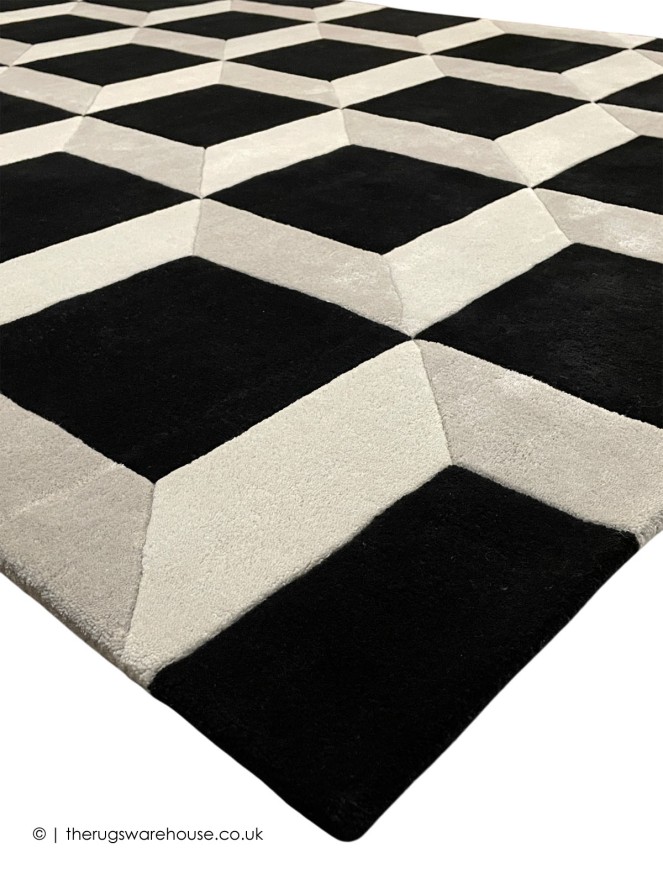 Plaza Black Light Grey Rug - 4