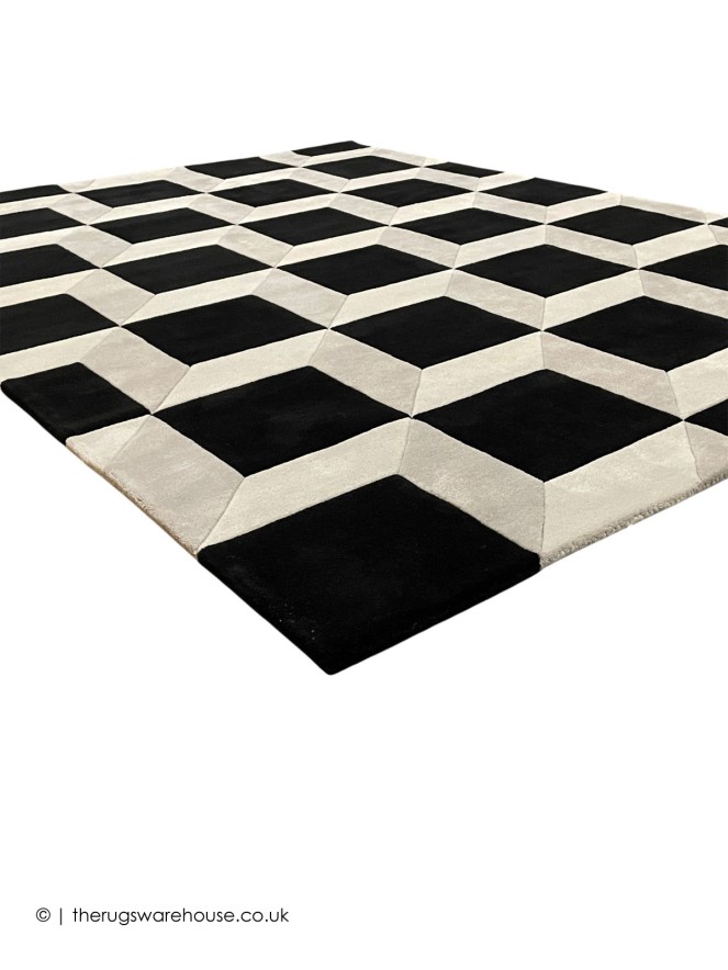 Plaza Black Light Grey Rug - 9