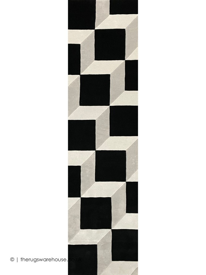 Plaza Black Light Grey Runner - 6