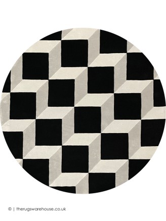 Plaza Black Light Grey Circle