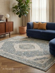 Comila Blue Rug - Thumbnail - 3