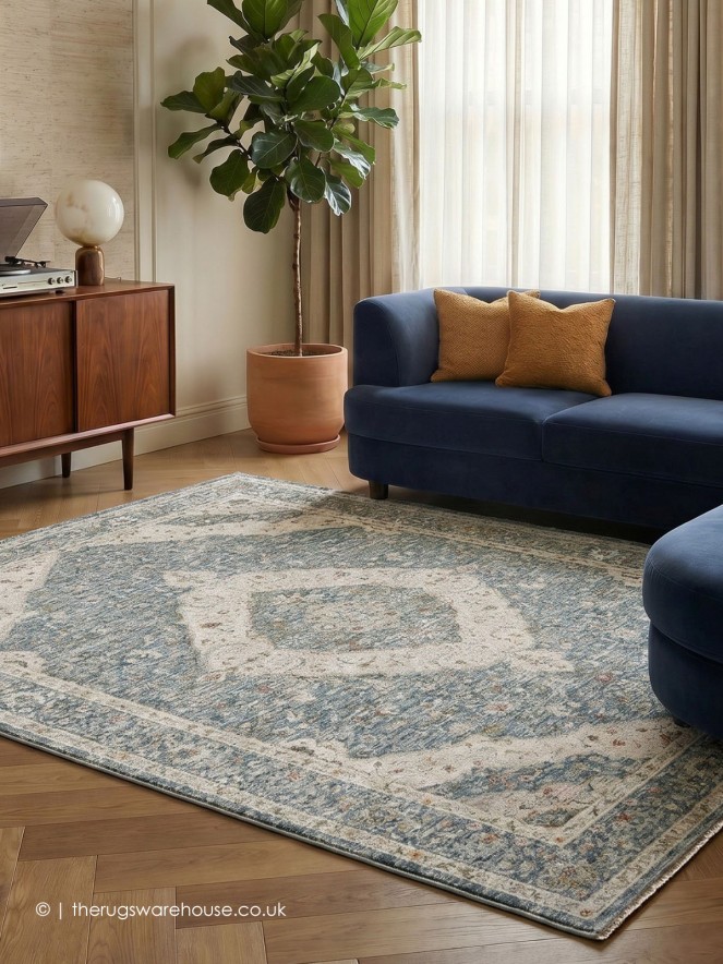 Comila Blue Rug - 3