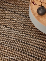 Hurley Natural Black Rug - Thumbnail - 3