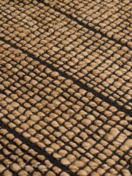 Hurley Natural Black Rug - Thumbnail - 5
