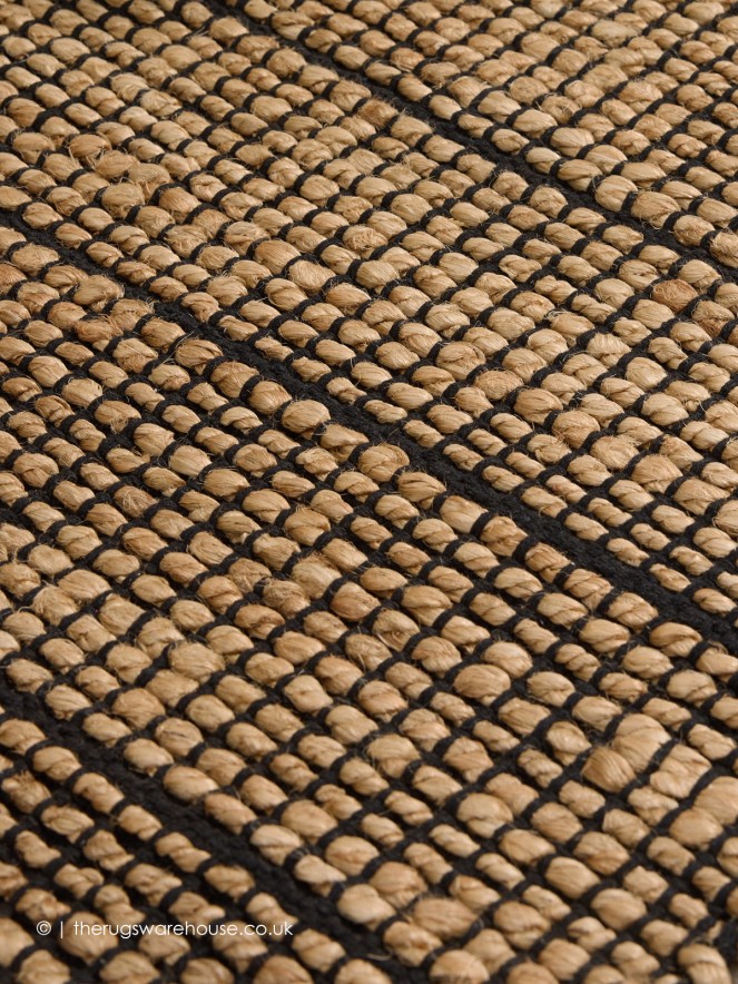 Hurley Natural Black Rug - 5