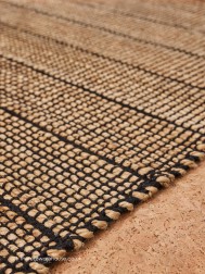 Hurley Natural Black Rug - Thumbnail - 4