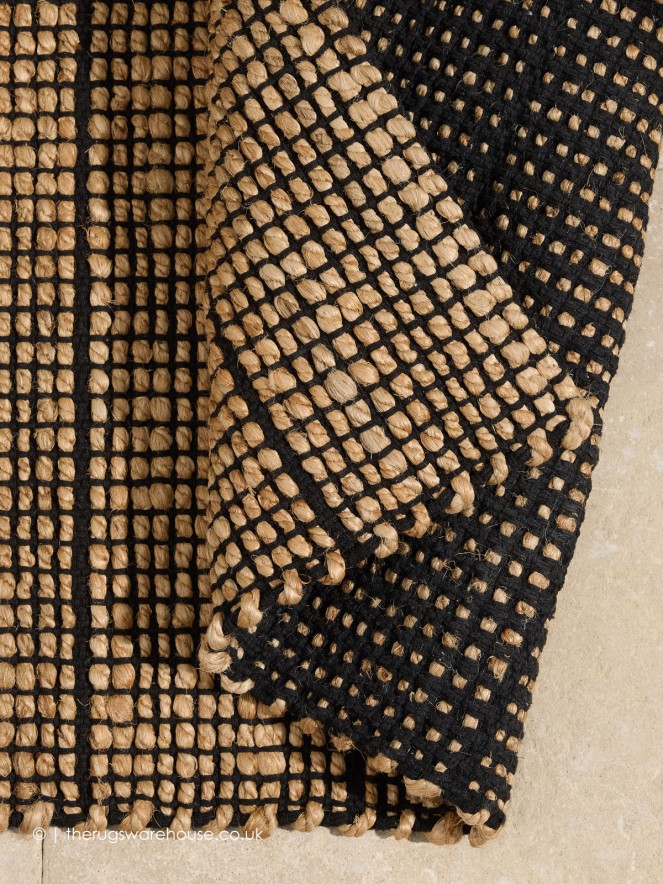 Hurley Natural Black Rug - 6