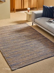 Hurley Natural Blue Rug - Thumbnail - 2