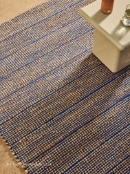 Hurley Natural Blue Rug - Thumbnail - 3