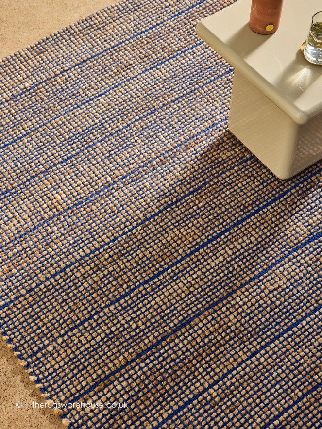 Hurley Natural Blue Rug - 3