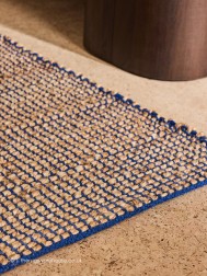 Hurley Natural Blue Rug - Thumbnail - 5