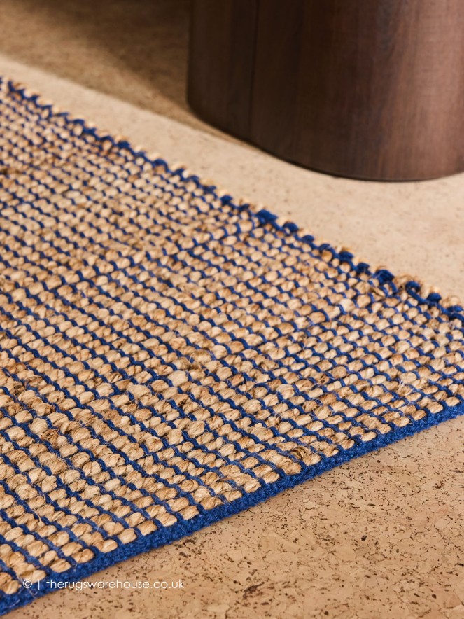 Hurley Natural Blue Rug - 5
